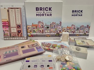 RARE Brick & Mortar Board Game Kickstarter Edition COMPLETE EXCELLENT CONDITION - Picture 1 of 12
