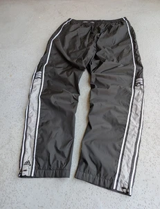 Vintage Adidas Trainingshose Baggy Gr. M Herren Schwarz Nylon Y2K Hip Hop - Bild 1 von 11