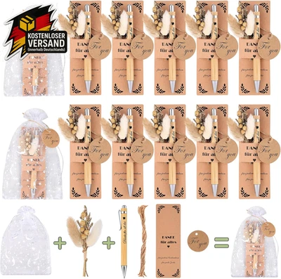 Dankeschön Geschenke Set kleine Gastgeschenke Hochzeit Kugelschreiber Lehrer Sch - Bild 1 von 4