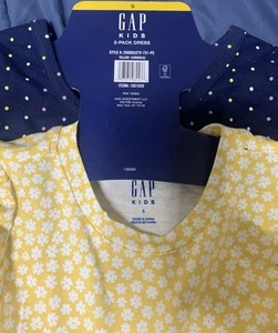 GAP Kids 2-Pack Dress Floral and Polka Dot Styles Size 5 - Picture 1 of 4
