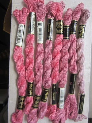 DMC Cotton Perle #3  "Medium Pink" Embroidery Floss Thread 15m - 15.4 yards - Image 1 of 3