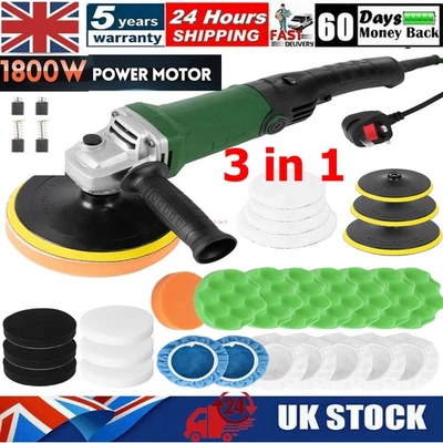 Power Tools Rotary Car Polisher Buffer Sander Polishing 6 Variable Speed - Image 1 of 4