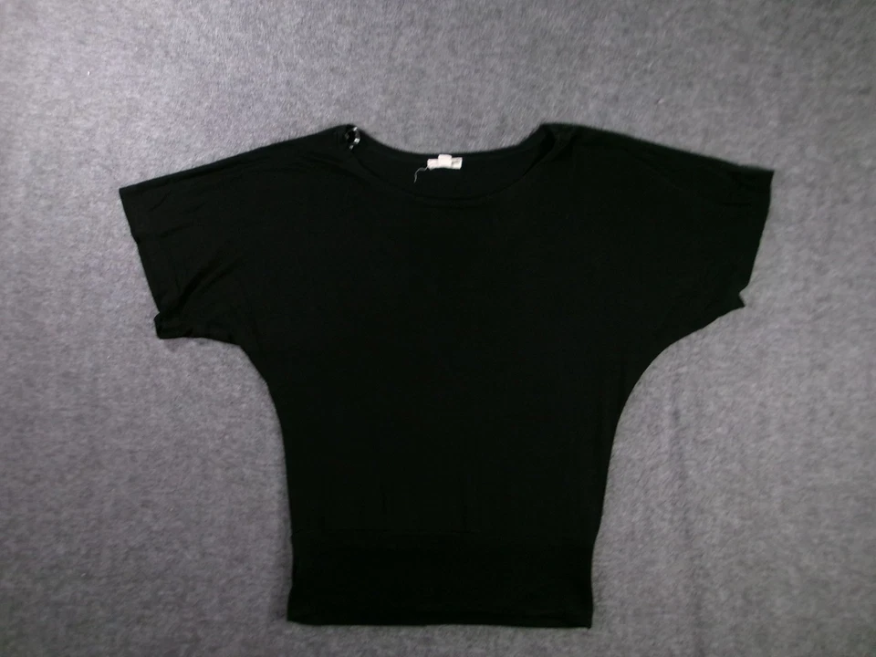 Zenana Outfitters Top Mujer Grande Negro Dolman Ala de Murciélago Informal Base Cápsula Día Foto 1 de 4