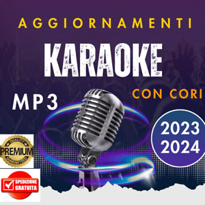1250 BASI MUSICALI-KARAOKE MP3 PROFESSIONALI CON CORI DAL 2023/24 +SANREMO 2024
