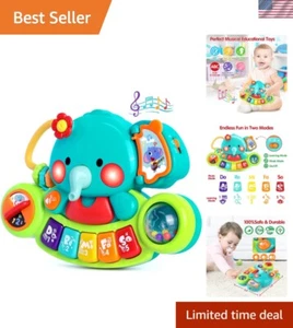 Interactive Light-Up Baby Piano: 2 Modes for Early Learning Fun (0-18 Months) - Picture 1 of 9