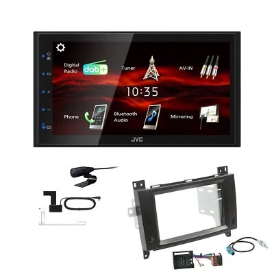 JVC Bluetooth DAB+ Autoradio für Mercedes Benz Vito Viano 2006-2014 Quadlock - Bild 1 von 4