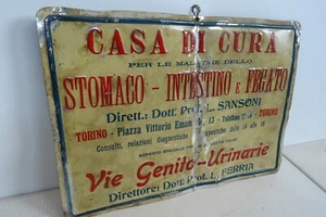 Schild Pflegeheim Magen Darm Leber Genitalien Harnwege Turin - Bild 1 von 7