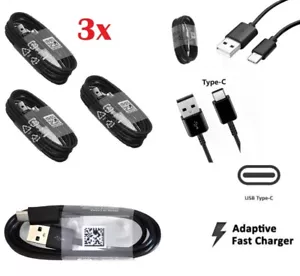 3 Pack OEM USB-C Fast Charging Cable Cord for Samsung Galaxy Android Smartphones - Picture 1 of 4