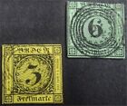 nystamps German State Baden Stamp # 2,3 Used $61 U24y2820