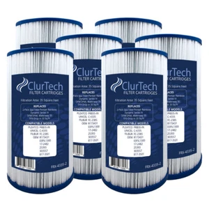 ClurTech Spa Filter 6 Pack for Pentair Rainbow Dynamic Series IV Waterway C-4335 - Picture 1 of 5