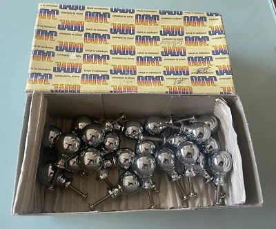 De colección JADO #611/025/000 1” Diámetro Cromo Perilla Manija Tirador Hecho en Alemania - x23 Foto 1 de 4