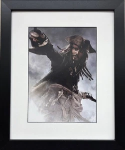Disney "Pirates of the Caribbean" Jack Sparrow At World's End - Framed Movie Art - Picture 1 of 3