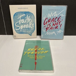 Joseph Prince CD & DVD lot 3 - Break Through, Faith Speaks, Grace Is Not Fair + - Picture 1 of 12