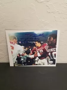 Torrance Marshall Signed/inscribed 8x10 OU Photo You Got My Boys Trophy Jsa Coa - Picture 1 of 3