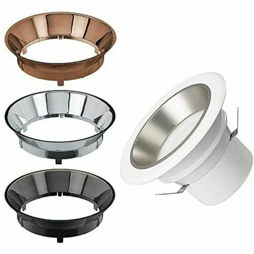 Commercial Electric 4" LED Color Changing Recessed with Interchangeable Trims (Pack of 4)