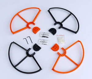 Snap On/Off Quick Mount Connect Prop Guards Orange/Black for DJI Phantom 1 2 3 - Picture 1 of 8