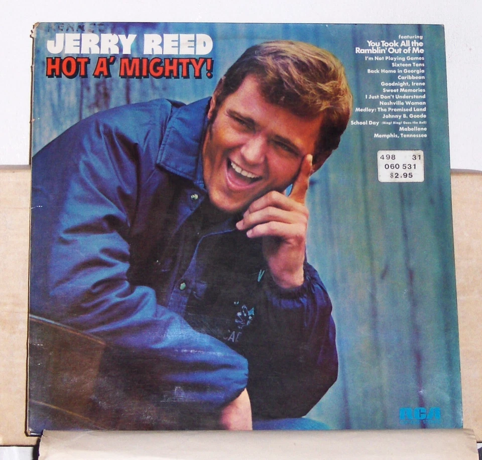 Jerry Reed – Hot A Mighty - 1973 Vinyl LP Record Album Import - Image 1 of 2