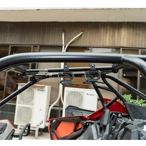 UTV Overhead Tool Rack Holder Roof For Honda Pioneer Talon Polaris Ranger Can Am - Foto 1 di 11