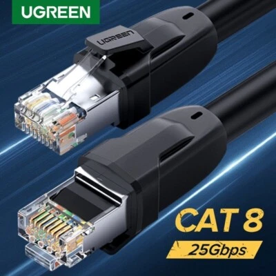 2M HIGH SPEED CAT 8 Premium Ethernet Cable LAN Network GOLD PLATED RJ45 40Gb/s - Image 1 of 4