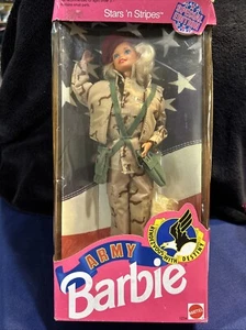 NIB Stars 'n Stripes Special Edition Military Army Barbie Doll 1992 Damaged Box - Picture 1 of 7