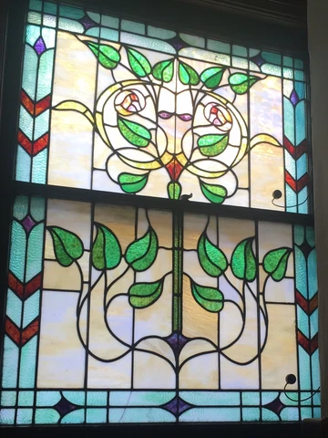 stained glass window antique Cover