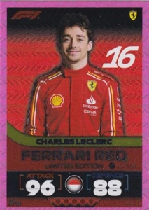 Topps F1 Turbo Attax 2024 MGA 11 Limited Edition Charles Leclerc Ferrari Red - Imagen 1 de 2