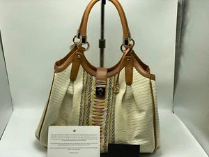 NWT Brahmin Elisa Yellow Canyon Leather Satchel Shoulder Bag MSRP $425 - Picture 1 of 12
