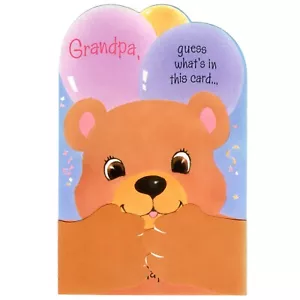 Süße HAPPY BIRTHDAY Karte FÜR OPA VOM KIND, Bärenumarmung von American Greetings +✉ - Bild 1 von 5