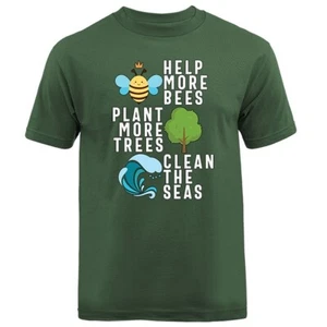 Camiseta Día de la Tierra Salvar la Tierra Ayuda a Más Abejas Plantar Más Árboles - Imagen 1 de 17