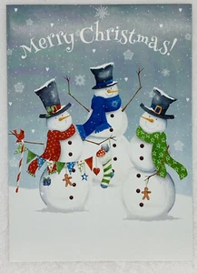 Tarjeta de Navidad Muñeco de Nieve Amigos “Todo lo bueno que la temporada tiene que ofrecer” P3 - Imagen 1 de 3