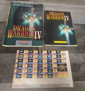 Dragon Warrior IV 4 (NES) manuale di istruzioni originale, guida strategica e mappa RARO - Foto 1 di 17