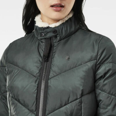 Veste G-star Femme model  Alaska Padded Teddy Jacket Couleur Vert Taille XS Neuf - Photo 1/3
