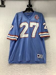 Tennessee Oilers Football Jersey #27 Eddie George Size XL