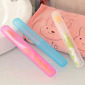 Portable Travel Hiking Camping Toothbrush Holder Case Tube Protect Cover Box I - Picture 1 of 29