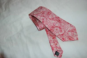 Luciano Gatti Herren-Krawatte platinrot/rosa/weiß Made in Italy - Bild 1 von 8