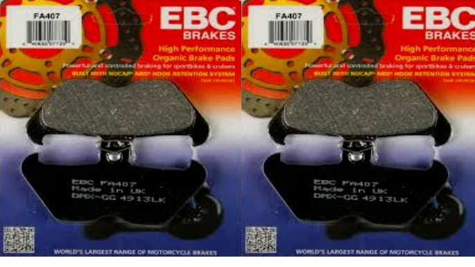 Se adapta a las pastillas de freno de disco delanteras orgánicas BMW R 1150 GS 1998 - 2001 FA407 X2  Foto 1 de 1