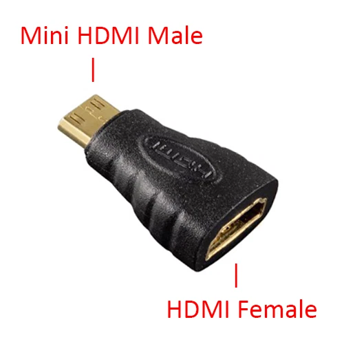 HDMI Type A Female to Type C ( Mini HDMI ) Male Adapter Converter 1080p Full HD - Image 1 of 1