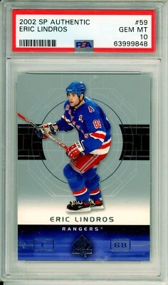 2002 Upper Deck SP Authentic Eric Lindros #59 HOF PSA 10 Pop 1 - Image 1 of 2
