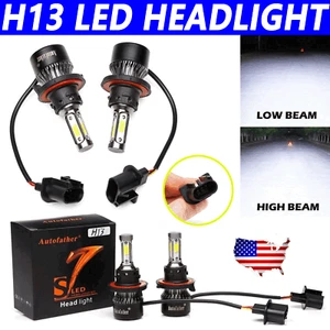 2X H13 9008 LED Headlight Super Bright Bulbs Kit 270000LM White Hi-Lo Beam 6500K - Picture 1 of 10