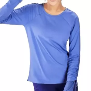 Fabletics Cashel II Top Periwinkle Blau Verstellbar Rüschen Langarm Damen M - Bild 1 von 8