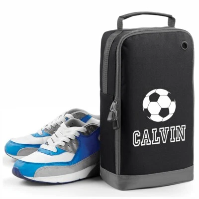 NAMETAPE EXPRESS Personalised Boot Bag with Name Perfect for Football/Rugby/Trainer BLACK