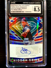 2020 PANINI ELITE EXTRA EDITION HIDDEN GEMS VAUGHN GROSSOM RED WHITE & BLUE AUTO
