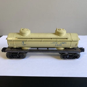 VTG 1959 Lionel Lines Tank Car 6045 O Ga Model Train Railroad RR - Picture 1 of 16