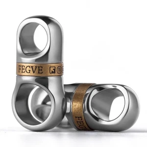 Titanium Key Ring for Keychain,Carabiner Key Chain Rings Connector with Detac... - Picture 1 of 6