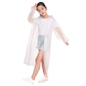 Kid Raincoat Waterproof Rain Coat Outdoor Hiking Travel Reusable Rain Jacket  - Picture 1 of 18