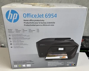 HP OfficeJet 6954 All-in-One InkJet Printer P4C81A Fax Copy Scan Wifi Sealed Box - Picture 1 of 5