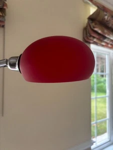 Glass lamp shade for Dana light spare replacement for multi arm floor lamp Red. - Picture 1 of 6