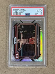 2023 PANINI PRIZM UFC SILVER PRIZM #87 PADDY PIMBLETT PSA 8 NM-MT - Picture 1 of 2