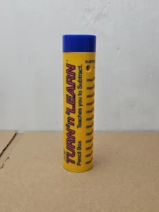 Vintage Turn N Learn Plastic Pencil Box Math Add Subtract - Picture 1 of 12