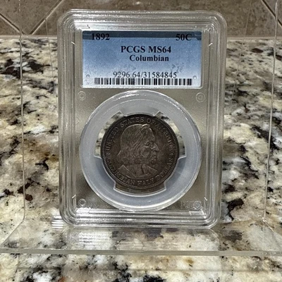 1892 Columbian 50c Commemorative Half Dollar PCGS MS64 - Image 1 of 2